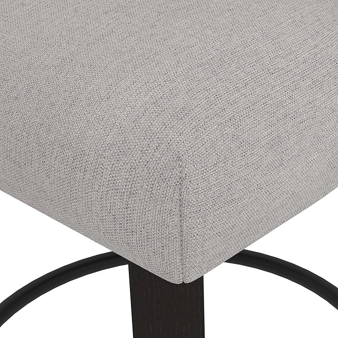 Counter Height Bar Stools Set of 2, 360°Swivel Upholstered Barstools - Image 9
