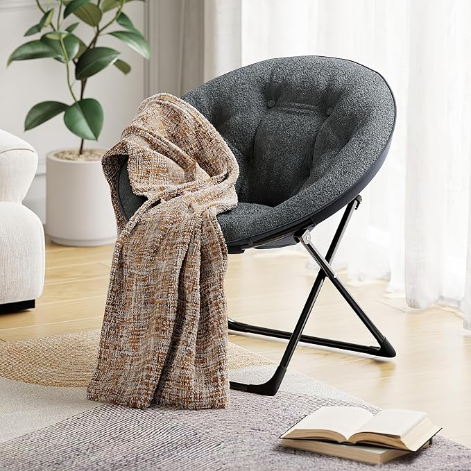 Saucer Chair, XL Foldable Lounge Chair - Image 8