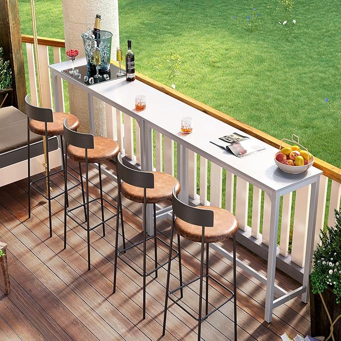 ODK 55 Inch Bar Table, Bar Height Pub Table, Counter Height Bar Table, - Image 4