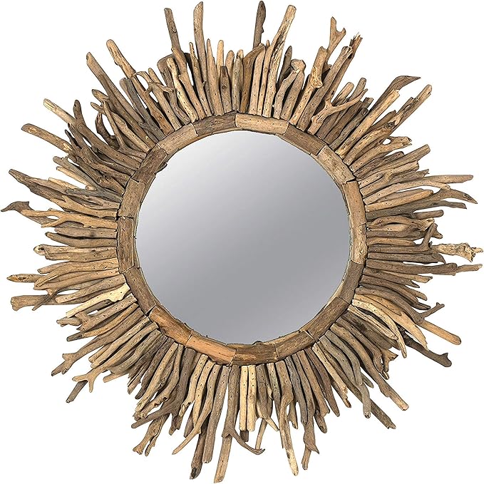 Creative Co-Op Driftwood Sunburst Mirror - Image 8