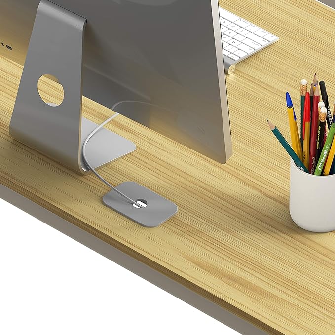 SHW 55 x 60 Inches Commercial-Grade L-Shape Corner Office Computer Desk - Image 4