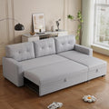 Ball & Cast L-Shape Convertible Sectional Sleeper Sofa Bed 4 in 1 Pull Out Couch by BallCast