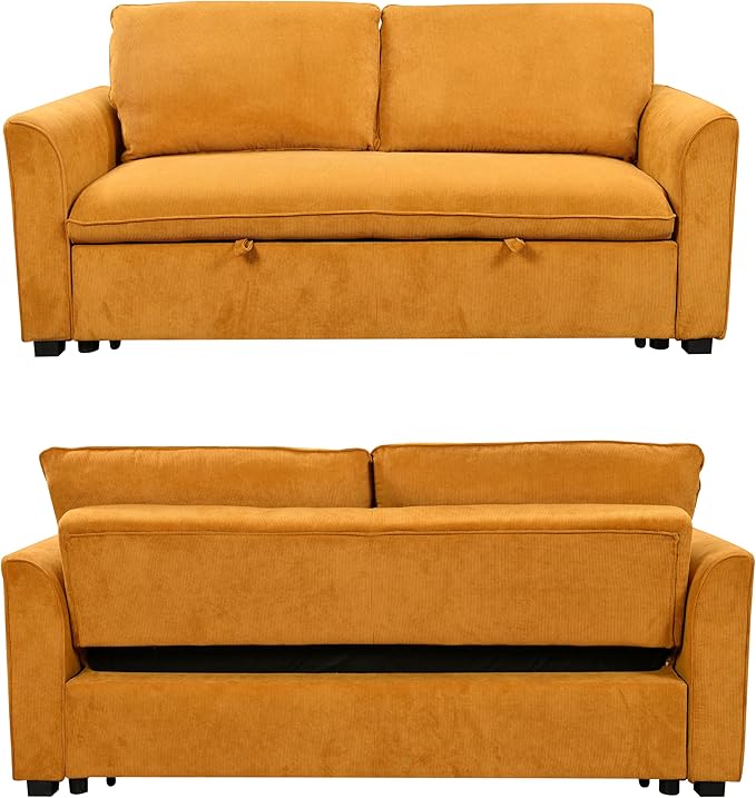 Queen Size Convertible Loveseat Sofabed 3 in 1 Convertible Sleeper Sofa Bed - Image 7
