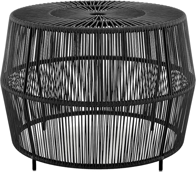 Muse & Lounge Co. Ysar Boho Rattan Round Coffee Table Outdoor - Image 12