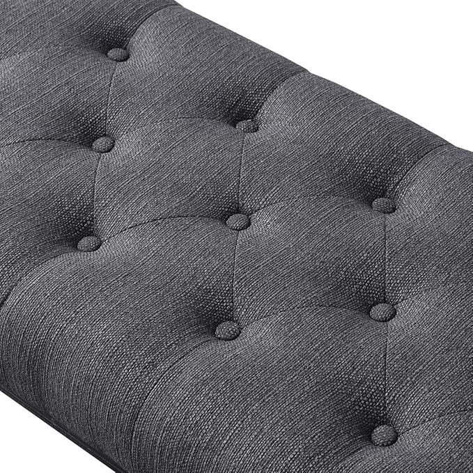 24KF Upholstered Tufted Long Bench - Image 6