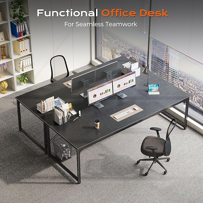 PRAISUN 78.7 X 29.5 Inch Computer Desk - Image 4