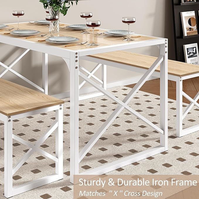 VECELO Kitchen Dining Table Set - Image 4