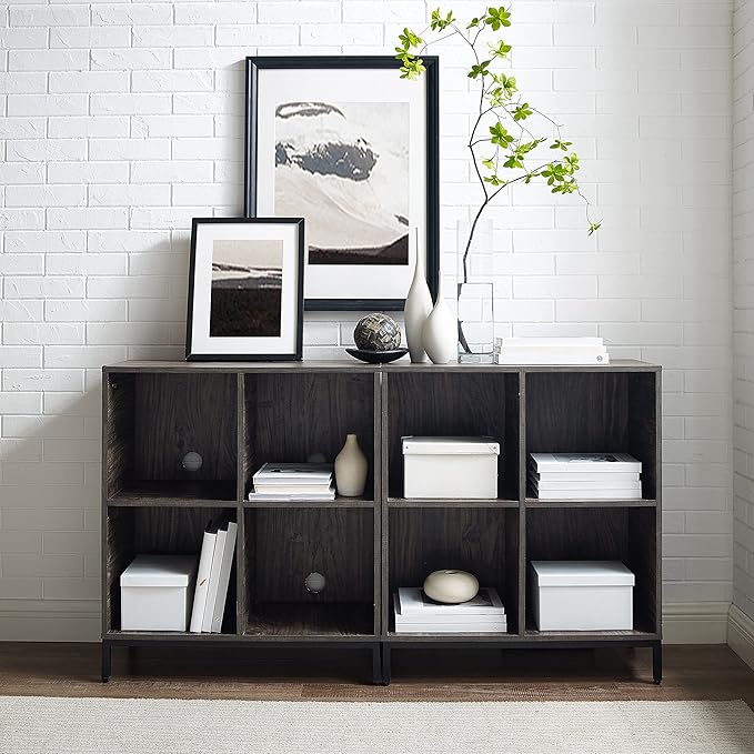 Crosley Furniture Jacobsen 2-Piece Vinyl Record Storage Cube Bookcase Set and - Image 9