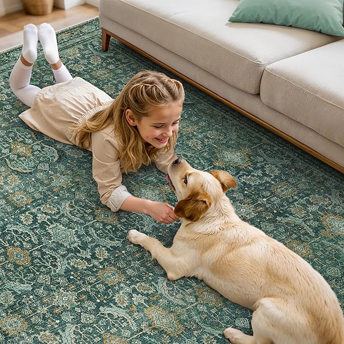 8X10 Area Rugs Machine Washable Rugs - Image 4