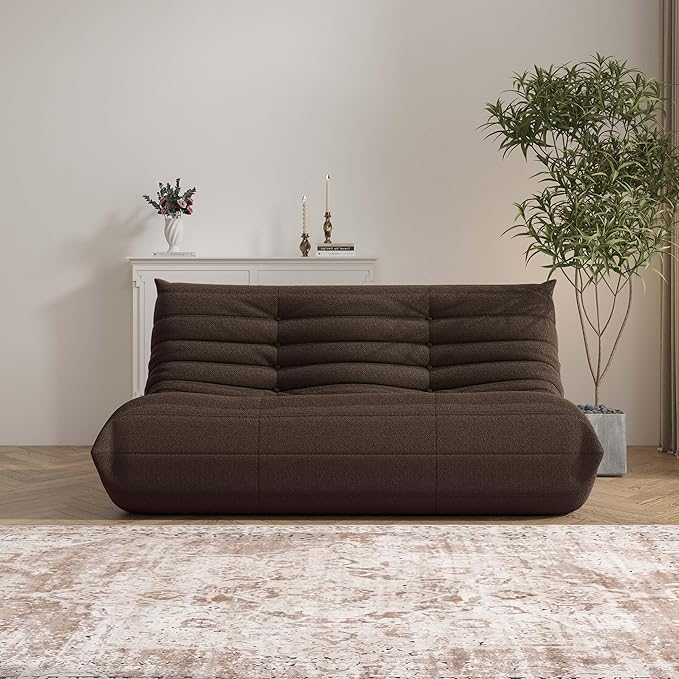 Bean Bag Chair, Loveseat Fireside Chair Bean Bag Sofa Large Bean Bag Chair - Image 4