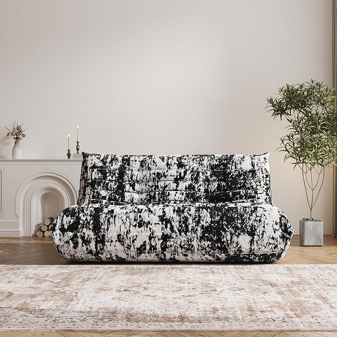 Bean Bag Chair, Loveseat Fireside Chair Bean Bag Sofa Large Bean Bag Chair - Image 4