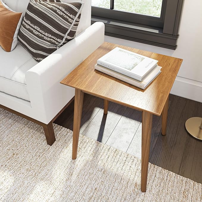 Plank+Beam Mid Century Modern Square Side Table, Couch Side Table, Small End - Image 6