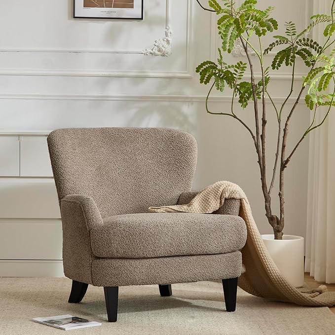 Christopher Knight Home Colby Boucle Upholstered Club Chair, Living Room Accent by ChristopherKnightHome