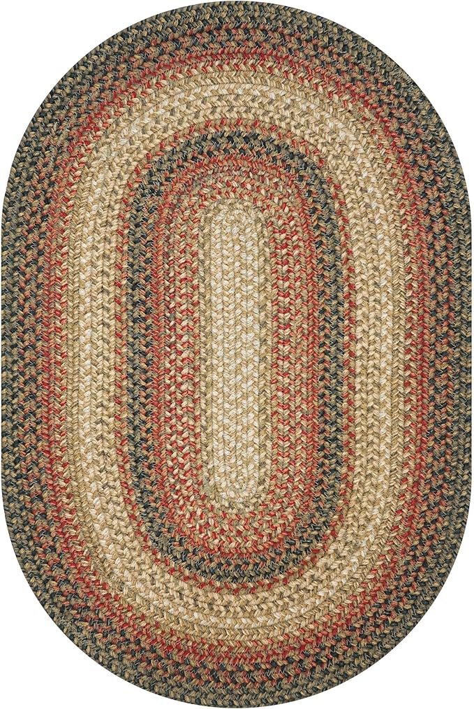 Homespice Russet Multi Color Oval Area Rugs, 5x8' - Image 8