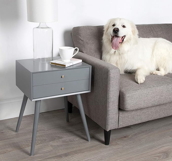 Kate and Laurel Finco Midcentury Modern Style Side Table - Image 2