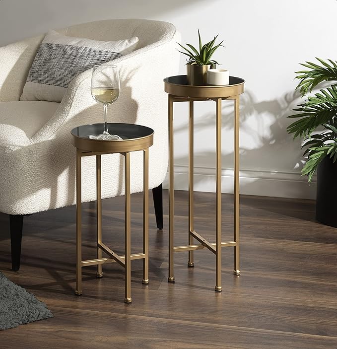 Kate and Laurel Celia Modern Side Table, Sophisticated End Tables - Image 2