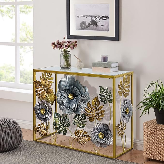 Console Table, Vintage Art Sofa Table - Image 2