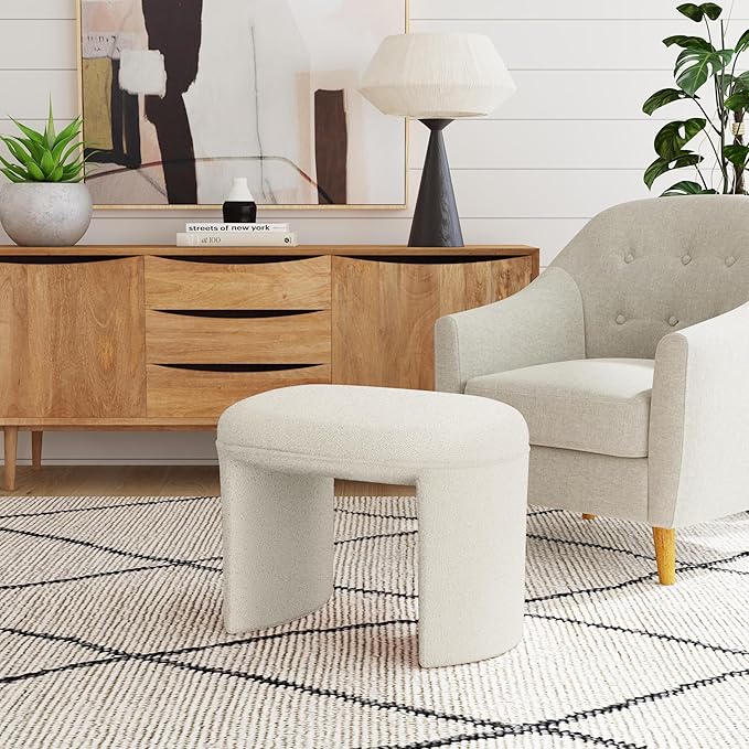 HomePop Quinn Modern Ottoman Home Décor|Ottoman - Image 4