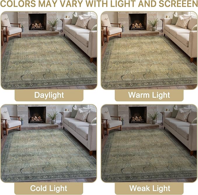 6X9 Area Rugs Machine Washable Rugs - Image 7