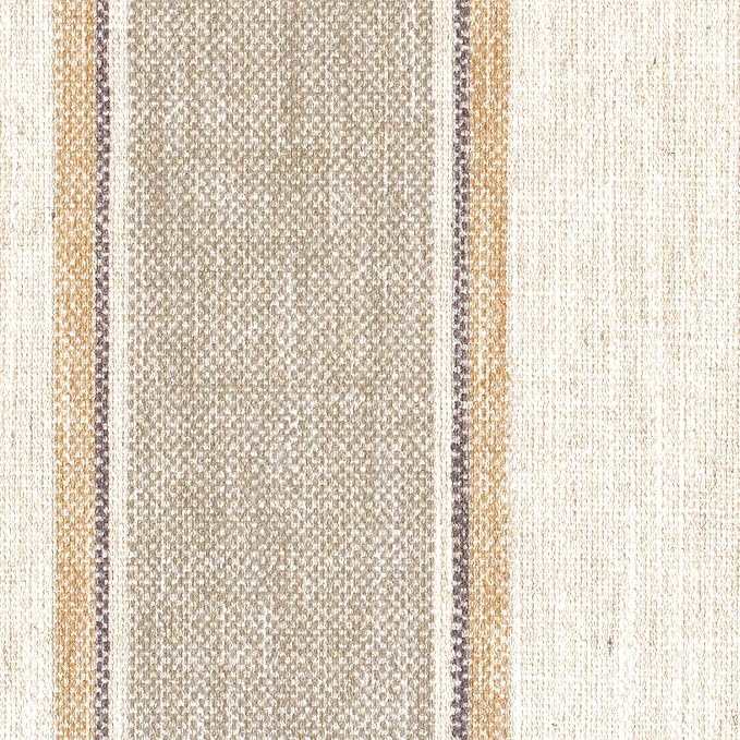 HomePop Oslo Decorative Bench -Wide Tan Stripe - Image 7