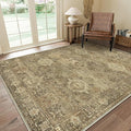 GENIMO 8X10 Area Rugs for Living Room, Machine Washable Non Slip Vintage Floral by GENIMO