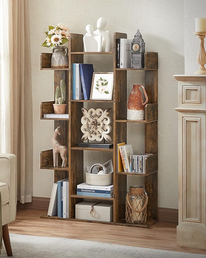 VASAGLE Bookshelf, Tree-Shaped Bookcase - Image 4