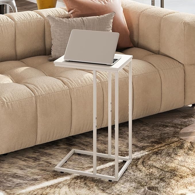 WLIVE Side Table, C Shaped End Table - Image 2