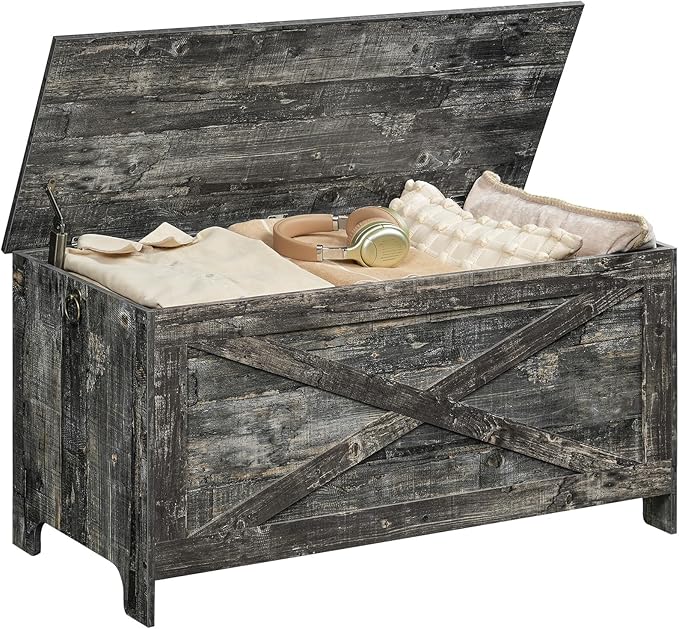 39.4" Toy Chest, Sturdy Entryway Storage Chest - Image 8