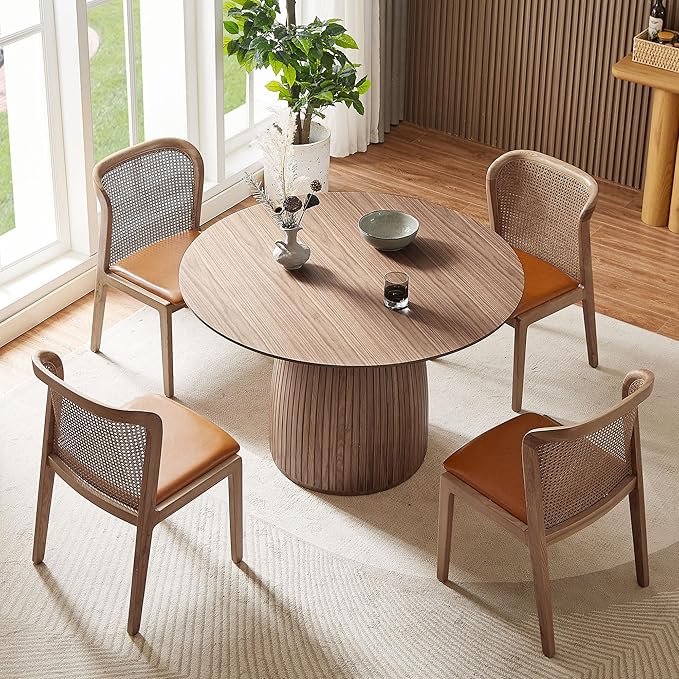 Wooden Kitchen Round Dining Table - Image 5
