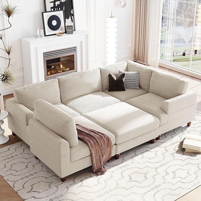 Eafurn Free Combination Symmetrical Modular Sectional Sofa by Unknown