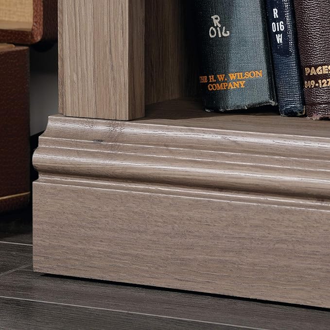Sauder Miscellaneous Storage 3-Shelf Bookcase/ Book shelf, Salt Oak finish - Image 7
