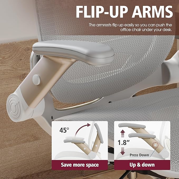 GABRYLLY Ergonomic Office Chair, High Back Home Desk Chair - Image 4