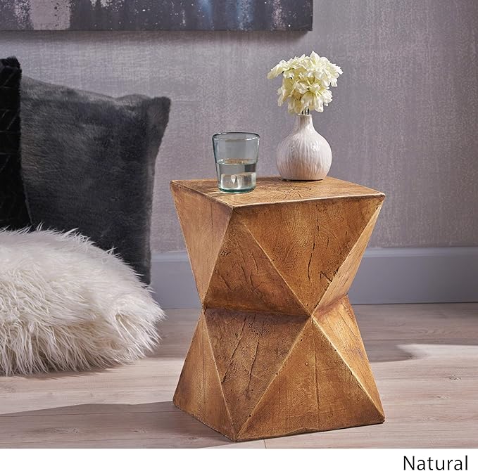 Christopher Knight Home Manuel Light-Weight Concrete Accent Table, 12.5D x - Image 4