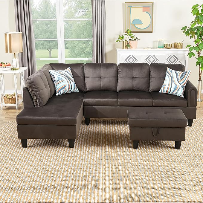Osparple L Shaped Couch Sectional Couches - Image 4