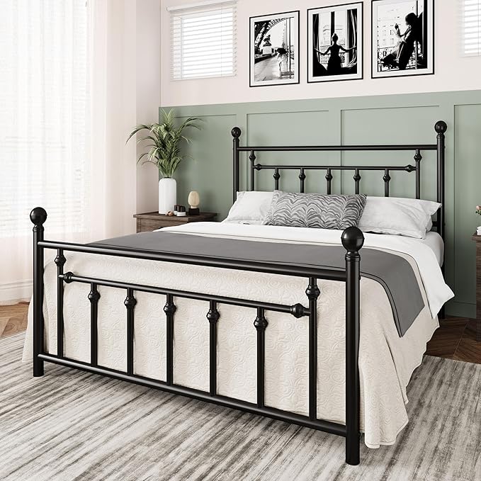 Allewie 14 Inch Full Size Metal Platform Bed Frame - Image 3