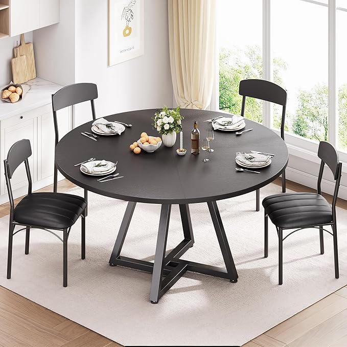 42“ Round Kitchen Dining Room Table - Image 2