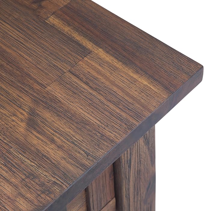SIMPLIHOME Monroe SOLID ACACIA WOOD 14 inch Wide Rectangle Rustic Narrow Side - Image 9