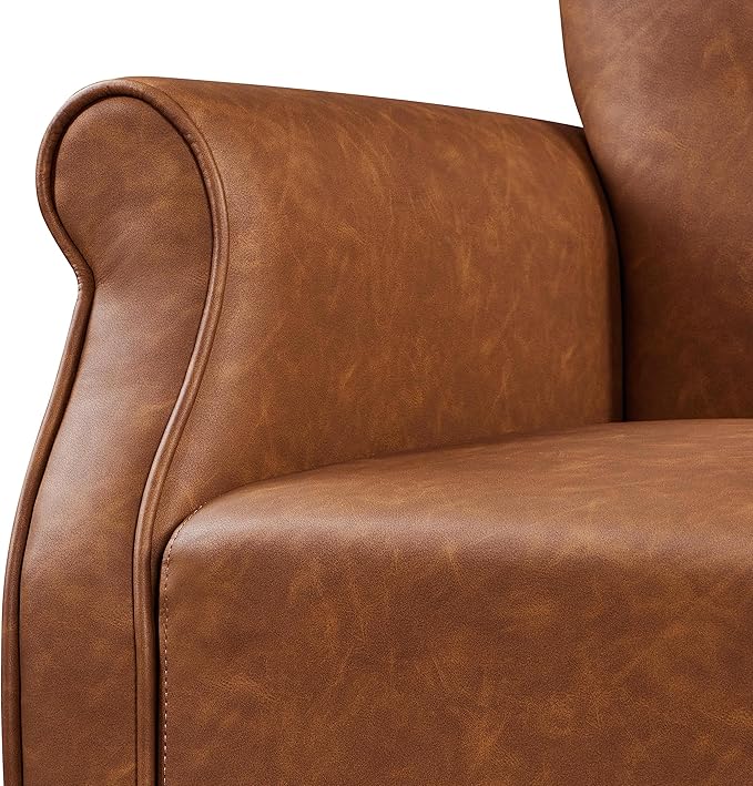 Yaheetech Modern Armchair, Mid Century PU Leather Accent Chair - Image 8