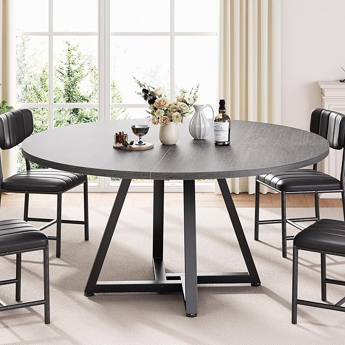 51“ Round Kitchen Dining Room Table - Image 4