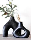 Carrot's Den Donut Vase, Olive Plant, Living Room, Modern Home by CarrotsDen