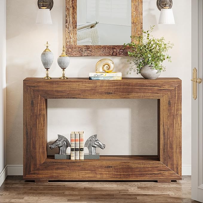 Tribesigns Farmhouse Console Table, 47 Inches Entryway Console Table - Image 3