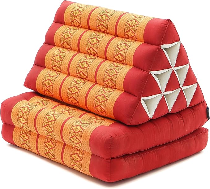 LEEWADEE 2-Fold Mat with Triangle Cushion – Comfortable TV Pillow, Foldable - Image 8