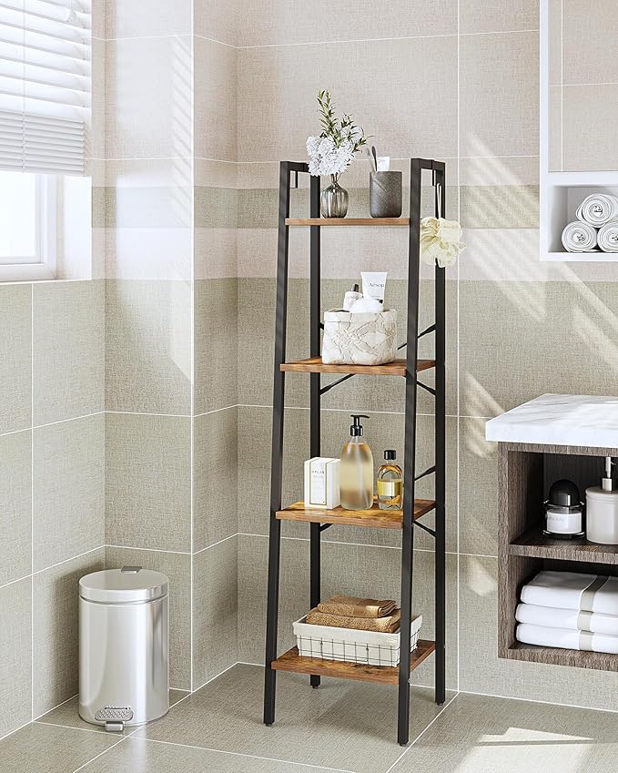 Ladder Shelf, Bookshelf Bookcase, Freestanding Corner Storage Shelve - Image 3