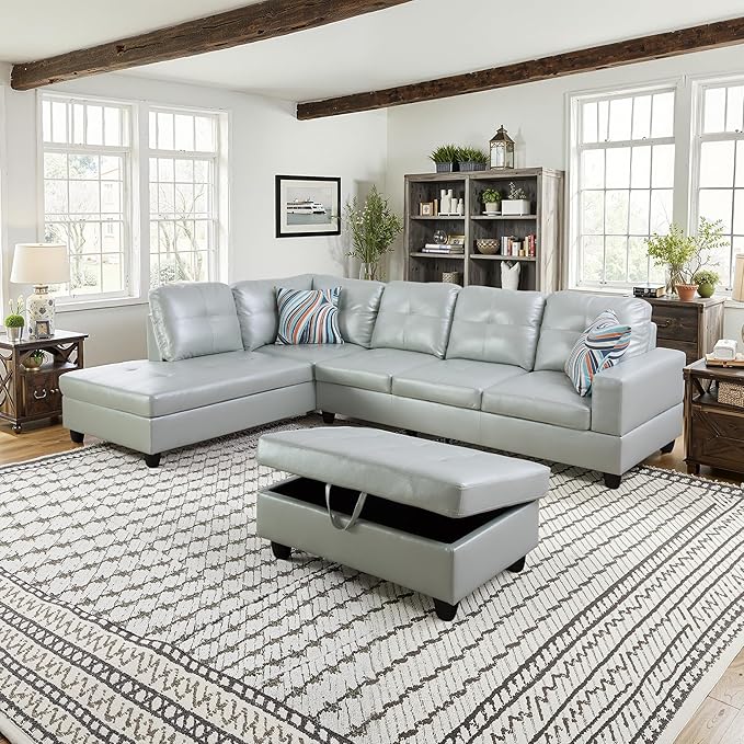 NicBex Sectional Couch 3 Pieces Sofa Set - Image 2