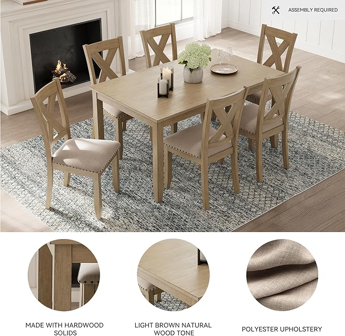 Signature Design by Ashley Sanbriar Casual Dining Table and Upholstered Chairs - Image 3