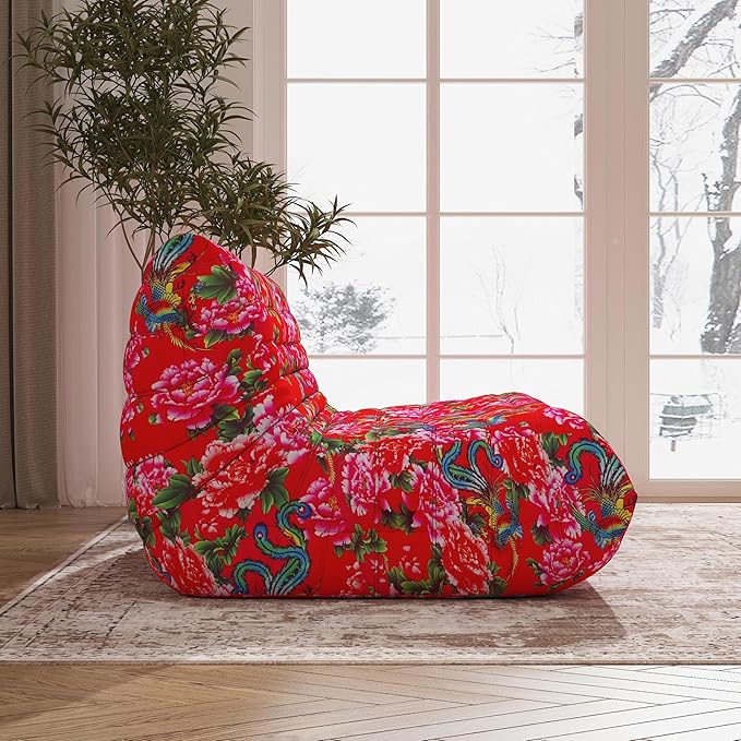 Bean Bag Chair, Loveseat Fireside Chair Bean Bag Sofa Large Bean Bag Chair - Image 7