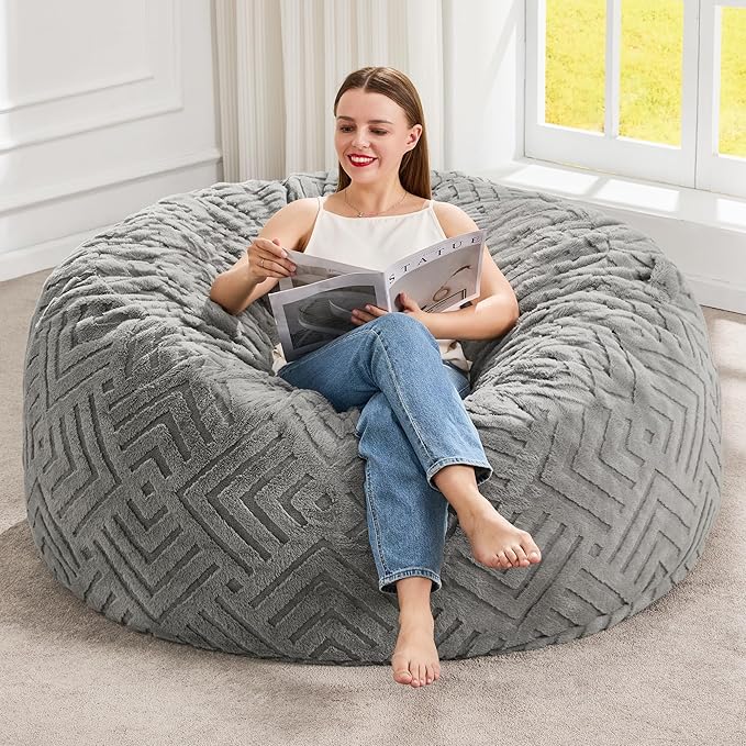 Hobestluk Bean Bag Chairs Adults Beanbag Chair by YourHomeDeservesMore