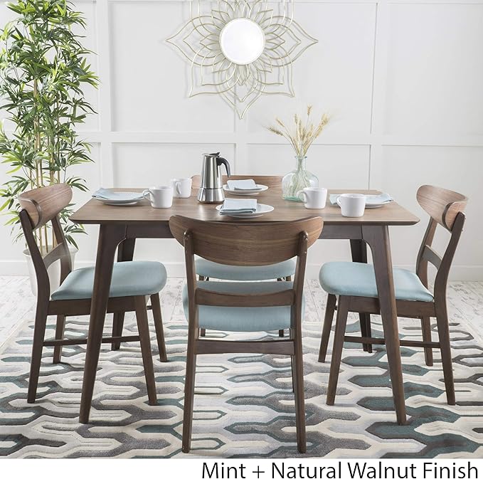 Christopher Knight Home Idalia 50" Rectangular Dining Set, 5-Pcs Set, Natural - Image 4