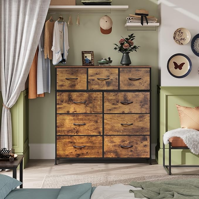 WLIVE 9-Drawer Dresser, Fabric Storage Tower - Image 6