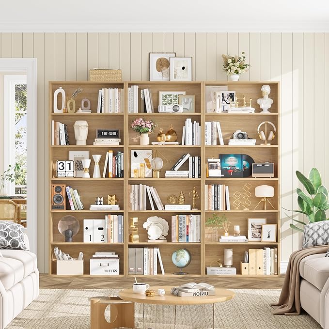 FOTOSOK 6-Tier Open Bookcase and Bookshelf, Freestanding Display Storage - Image 5